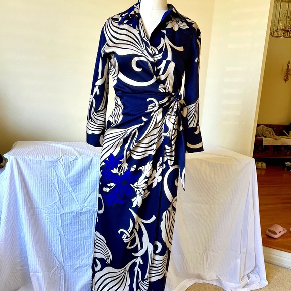 zara 100% cotton tribal print wrap dress . L main image 0